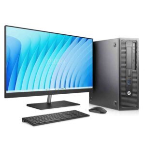 HP 800 G1 SFF / i7-4770 / 32GB DDR3 512GB SSD Windows 10 con monitor 24″ teclado y ratón USB