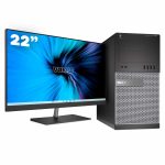 Dell 7020 TORRE / i5-4590 / 8GB DDR3 256GB SSD Windows 10 con monitor 22"