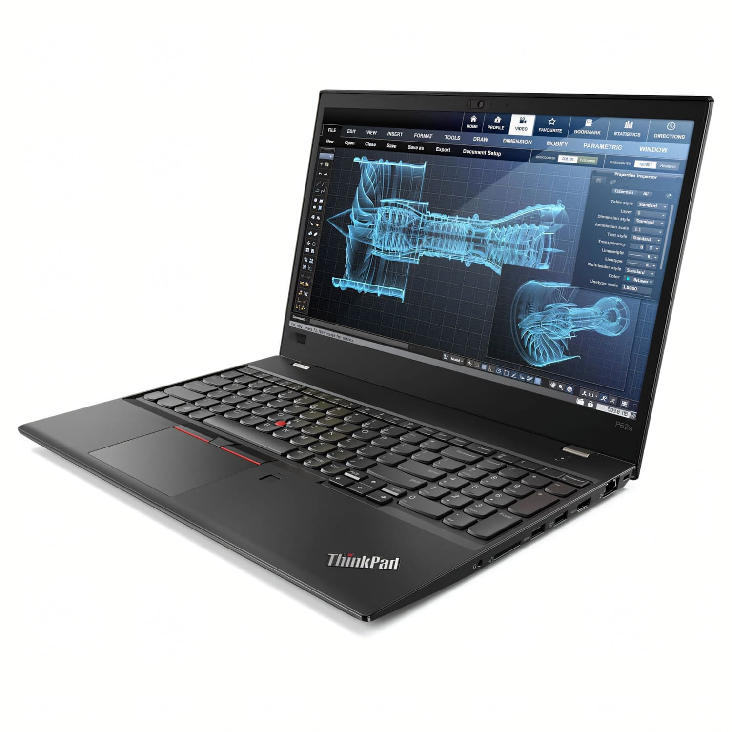 Lenovo P52s 15.6" / i7-8550U / 16GB DDR4 256GB SSD Windows 11