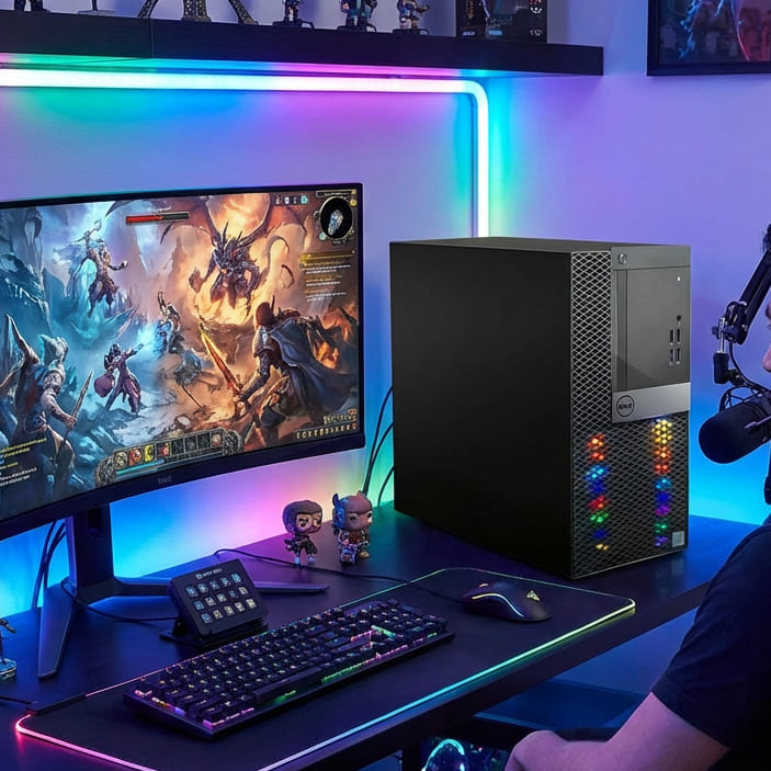 Dell 3050 GAMING / i7-6700 HD Graphics 4GB / 16GB DDR4 256GB SSD Windows 11 con monitor 27" teclado y ratón USB - Imagen 6