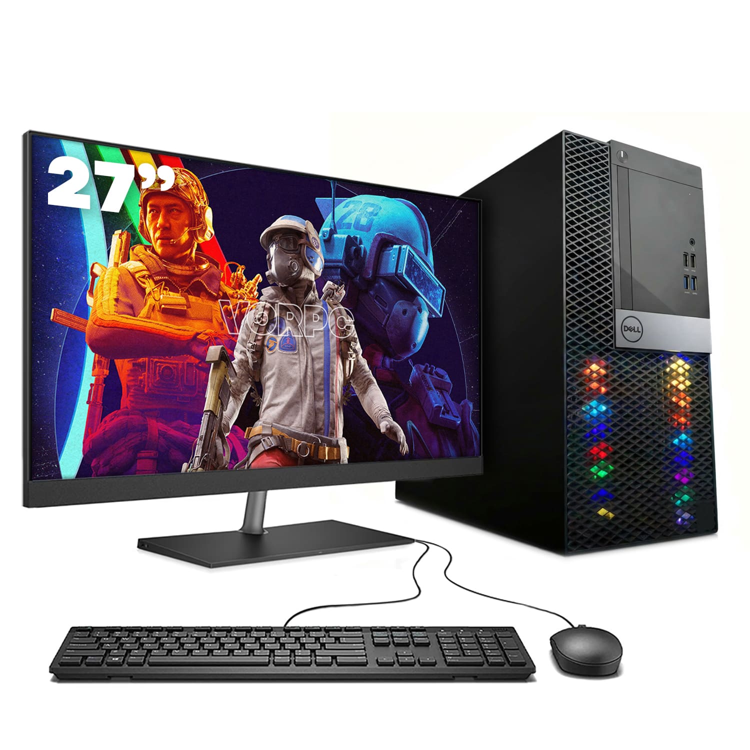 Dell 3050 GAMING / i7-6700 HD Graphics 4GB / 16GB DDR4 256GB SSD Windows 11 con monitor 27" teclado y ratón USB