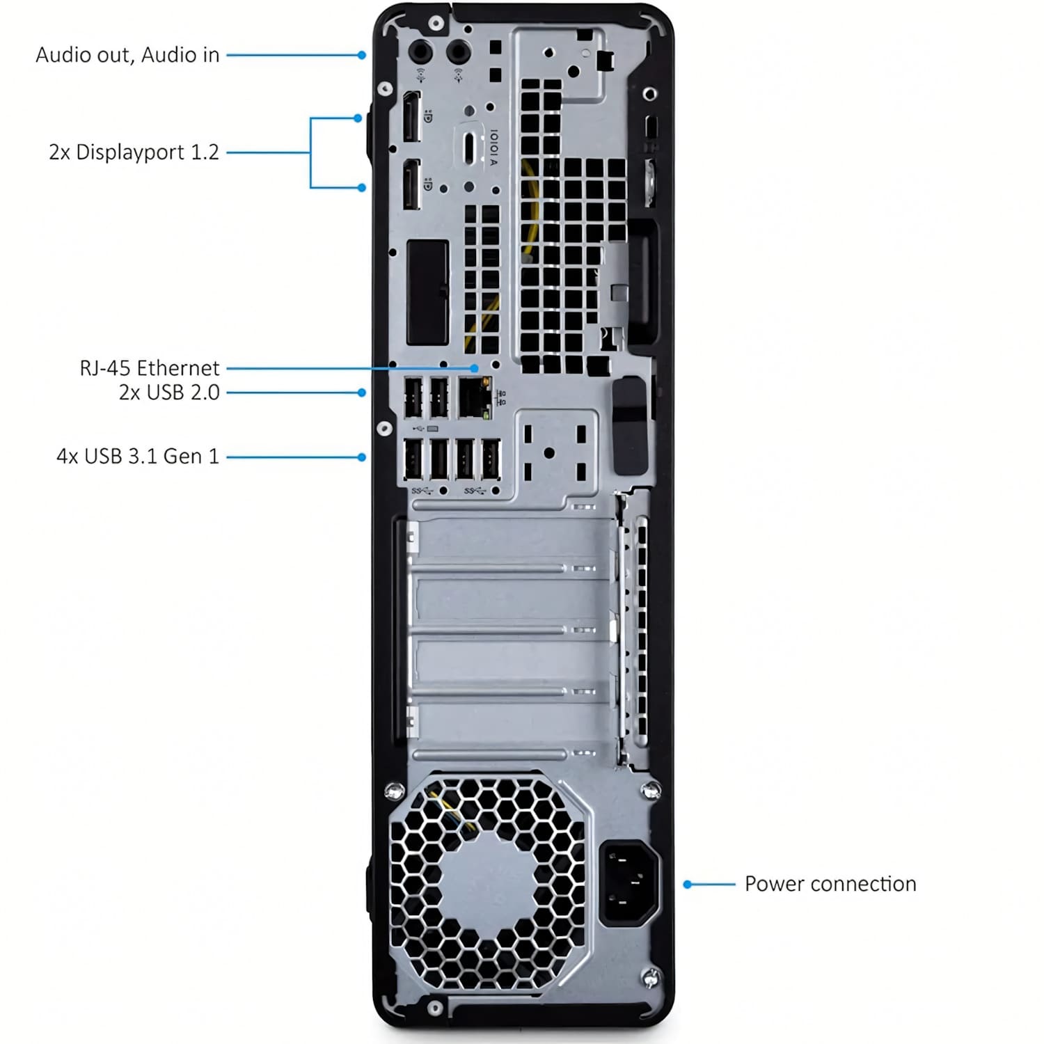 HP 800 G3 SFF / i5-6500 / 16GB DDR4 512GB SSD Windows 10 - Imagen 4