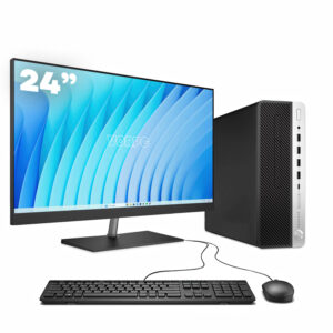 HP 600 G3 SFF / i5-6500 / 16GB DDR4 512GB SSD Windows 10 con monitor 24″ teclado y ratón USB