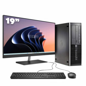 HP 8300 SFF / i5-3470 / 8GB DDR3 256GB SSD Windows 10 con monitor 19″ teclado y ratón USB