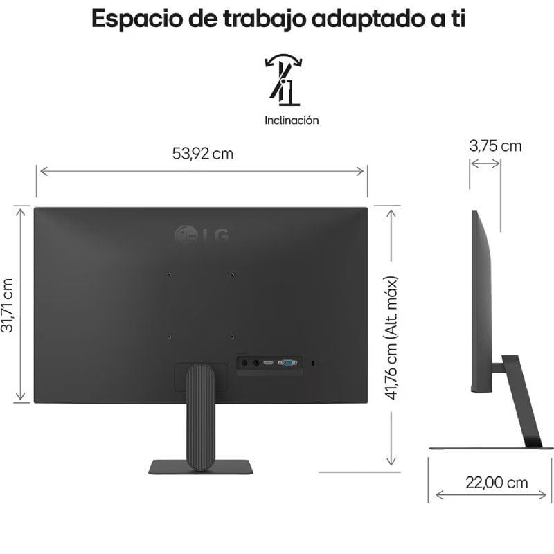 Monitor LG 24U411A-B 23.8"/ Full HD/ Negro - Imagen 2