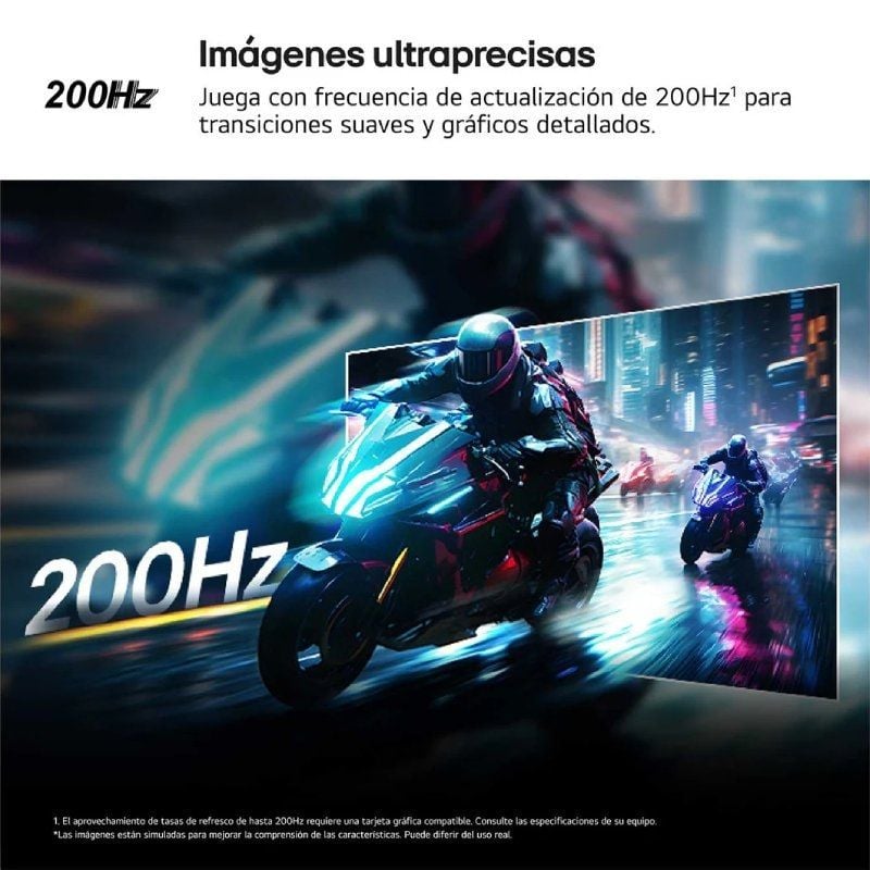Monitor Gaming LG UltraGear 27G610A-B 27"/ QHD/ 1ms/ 200Hz/ IPS/ Regulable en altura/ Negro - Imagen 2
