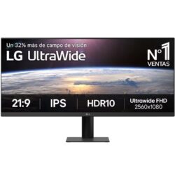 Monitor Profesional Ultrapanorámico LG UltraWide 34U511A-B 34"/ UWFHD/ Negro