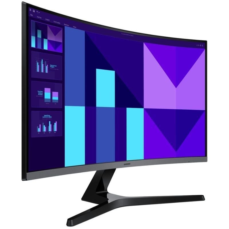 Monitor Profesional Curvo Samsung Essential S3 S39GD S27D392GAU 27"/ Full HD/ Negro y Plata - Imagen 2