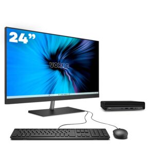 Mini PC HP ProDesk 400 G6  / i5-10500T / 8GB DDR4 256GB M.2 SATA Windows 11 con monitor 24" teclado y raton USB