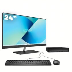 Mini PC HP 800 G6 / i5-10500T / 32GB DDR4 1TB SSD Windows 11 con monitor 24″ teclado y ratón USB