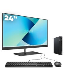 Mini PC Lenovo M80q  / i5-10500T / 16GB DDR4 512GB M.2 SATA Windows 11 con monitor 24″ teclado y ratón USB