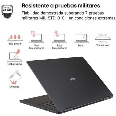 Portátil LG Gram 14Z90T-G.AD88B Intel Core Ultra 7-255H/ 32GB/ 1TB SSD/ 14"/ Win11 - Imagen 3