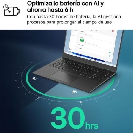 Portátil LG Gram 14ZD90T-G.AX88B Intel Core Ultra 7-255H/ 32GB/ 1TB SSD/ 14"/ Sin Sistema Operativo - Imagen 3