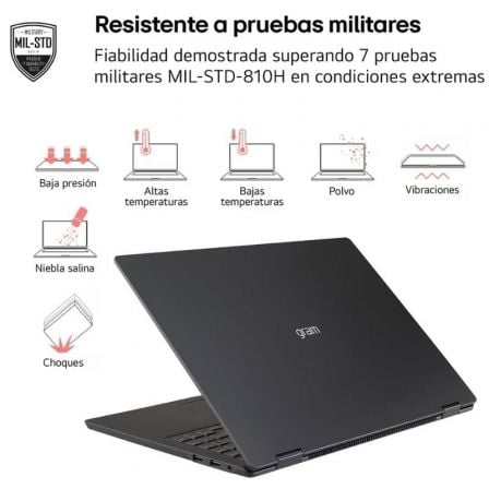 Portátil LG Gram 14ZD90T-G.AX88B Intel Core Ultra 7-255H/ 32GB/ 1TB SSD/ 14"/ Sin Sistema Operativo - Imagen 4