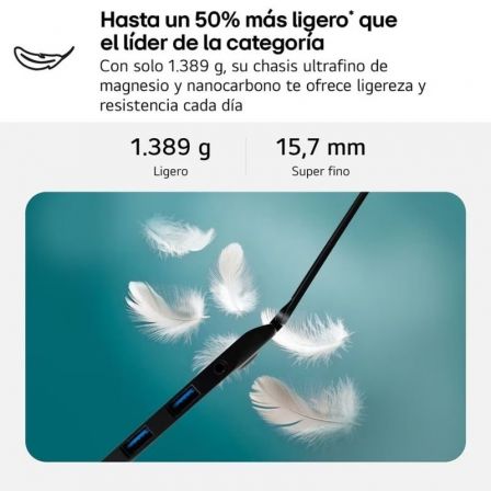 Portátil LG Gram 17Z90TL-G.AU88B Intel Core Ultra 7-258V/ 32GB/ 1TB SSD/ 17"/ Win11 - Imagen 2