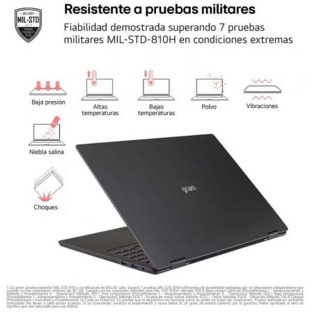 Portátil LG Gram 17Z90T-G.AD88B Intel Core Ultra 7-255H/ 32GB/ 1TB SSD/ 17.3"/ Win11 - Imagen 5