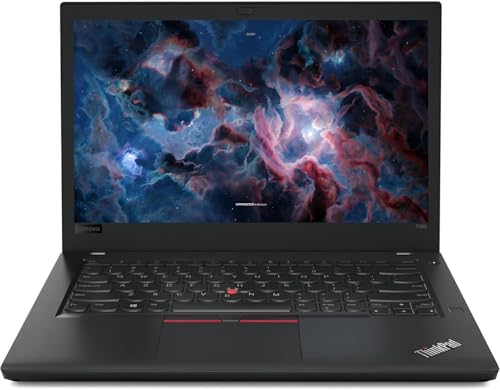 Lenovo ThinkPad T480 Ordenador portátil profesional 14" FHD Intel Core i5-8350U, 8GB de RAM, SSD de 256 GB, teclado QWERTY, Windows 11 Pro (reacondicionado)