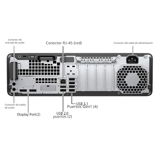 HP EliteDesk 800 G3 SFF - Ordenador de sobremesa (Intel Core i5-6600, 8 GB de RAM, 256 GB SSD, WiFi, Bluetooth, teclado QWERTY de EE.UU., Windows 11 Pro (reacondicionado) - Imagen 7