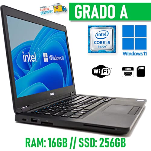 DELL Latitude 5480 Core i5 | Windows 11 Pro Pantalla 14" Full HD | 16 GB RAM SSD M.2 256 GB | TypeC USB3 Webcam HDMI PC Empresarial Business Laptop Smartworking (Reacondicionado) - Imagen 2