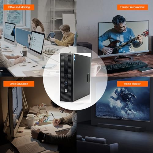 HP EliteDesk 800 G1 SFF - Ordenador de sobremesa (Intel Core i5-4590, 16 GB de RAM, 256 GB SSD, WiFi, Bluetooth, teclado QWERTY de EE.UU., Windows 11 Pro (reacondicionado) - Imagen 5