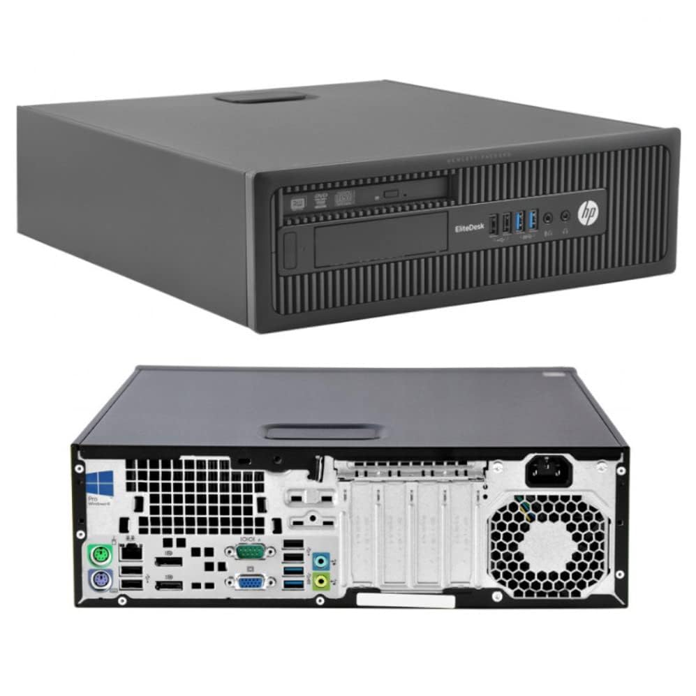 HP EliteDesk 800 G1 SFF - Ordenador de sobremesa (Intel Core i5-4590, 16 GB de RAM, 256 GB SSD, WiFi, Bluetooth, teclado QWERTY de EE.UU., Windows 11 Pro (reacondicionado) - Imagen 3