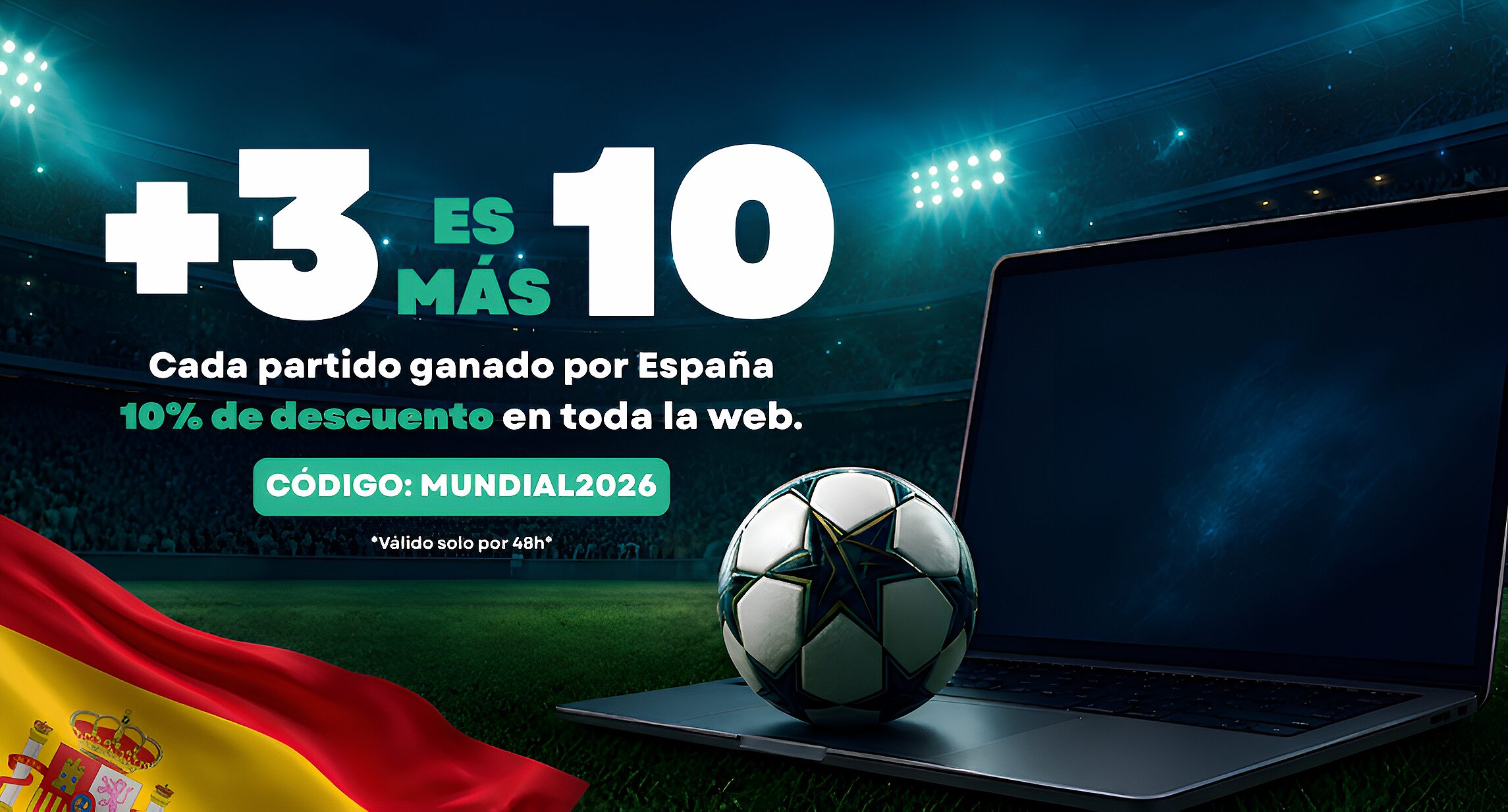 10% DE DESCUENTO MUNDIAL 2026